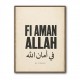 Fi Aman Allah Go In Peace Quote Art Print