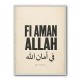 Fi Aman Allah Go In Peace Quote Art Print
