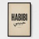 Habibi Vintage Art Print