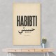 Habibti Arabic Vintage Wall Art