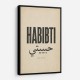 Habibti Arabic Vintage Wall Art