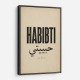 Habibti Arabic Vintage Wall Art