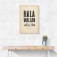 Hala Wallah Arabic Welcome Quote Art Print