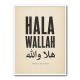 Hala Wallah Arabic Welcome Quote Art Print