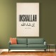 Inshallah God Willing Arabic Vintage Art Print