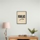 Khalas Arabic Script Text Wall Art
