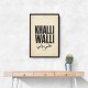 Khalli Walli Arabic Quote Vintage Art Print