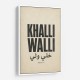 Khalli Walli Arabic Quote Vintage Art Print