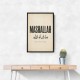 Mashallah Arabic English Calligraphy Wall Art