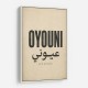 Oyouni Arabic Calligraphy Vintage Wall Art