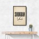 Shukran Arabic Thank You Vintage Art Print