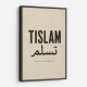 Tislam Arabic Calligraphy Vintage Blessings Wall Art