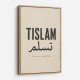 Tislam Arabic Calligraphy Vintage Blessings Wall Art