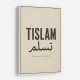 Tislam Arabic Calligraphy Vintage Blessings Wall Art