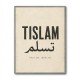 Tislam Arabic Calligraphy Vintage Blessings Wall Art