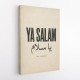Ya Salam Arabic Calligraphy Vintage Wall Art