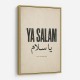 Ya Salam Arabic Calligraphy Vintage Wall Art