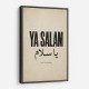 Ya Salam Arabic Calligraphy Vintage Wall Art