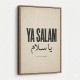 Ya Salam Arabic Calligraphy Vintage Wall Art