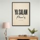 Ya Salam Arabic Calligraphy Vintage Wall Art