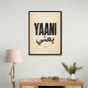 Yaani Meaning Arabic Phrase Vintage Wall Art