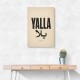Yalla Lets Go Arabic Text Wall Art