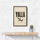 Yalla Lets Go Arabic Text Wall Art