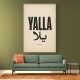 Yalla Lets Go Arabic Text Wall Art