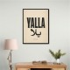 Yalla Lets Go Arabic Text Wall Art