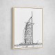 Burj Al Arab Pencil Drawing