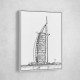 Burj Al Arab Pencil Drawing