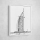 Burj Al Arab Pencil Drawing