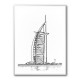 Burj Al Arab Pencil Drawing