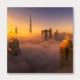 Dubai Foggy Sunrise in the City