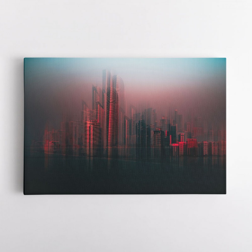 Abu Dhabi Skyline Abstract