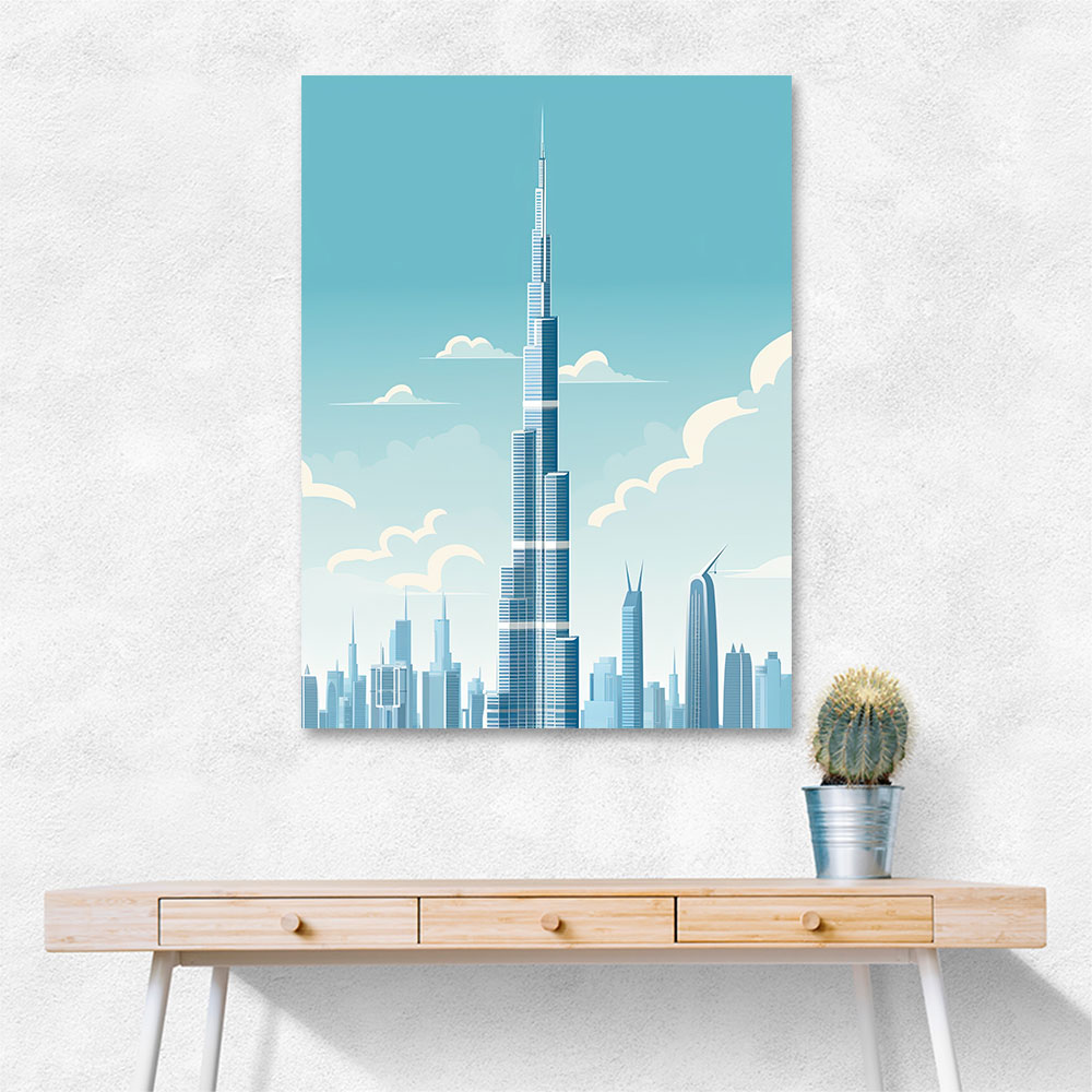 Burj Khalifa Blue Skys