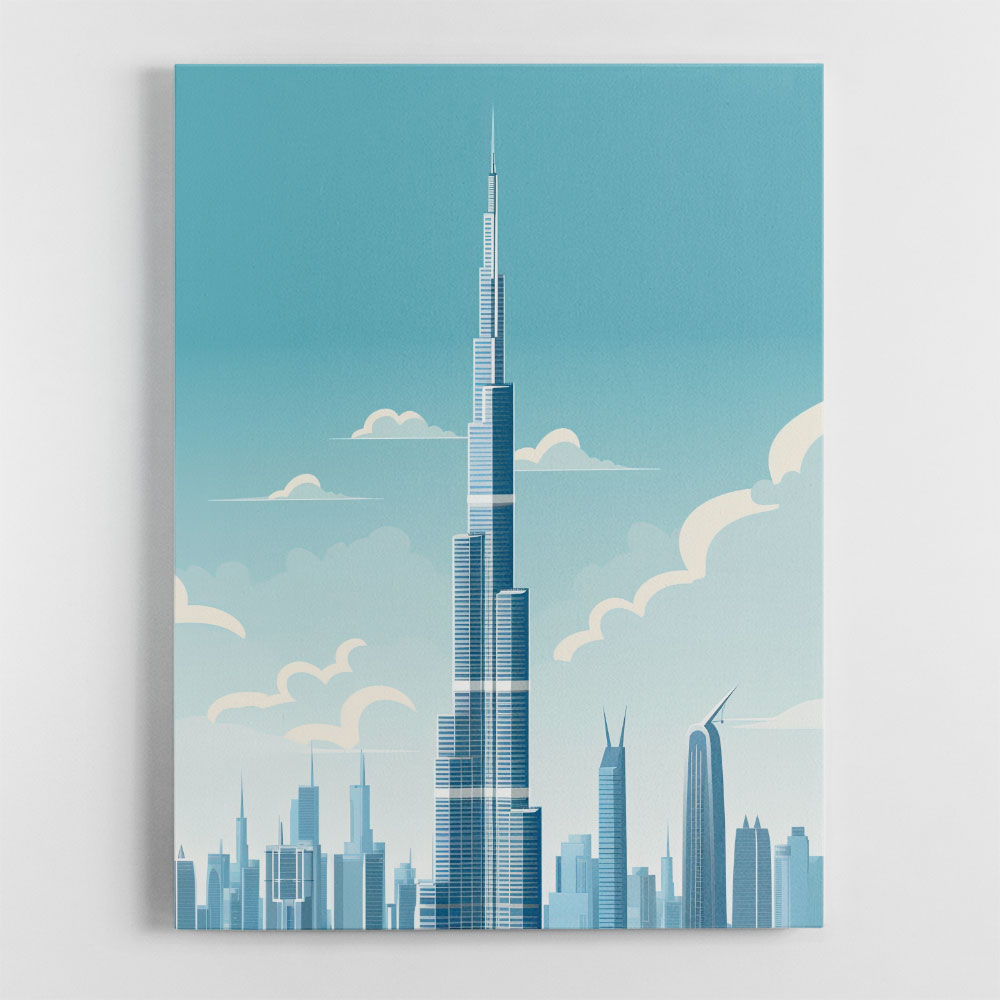 Burj Khalifa Blue Skys