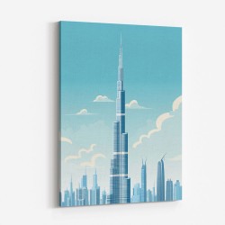 Burj Khalifa Blue Skys