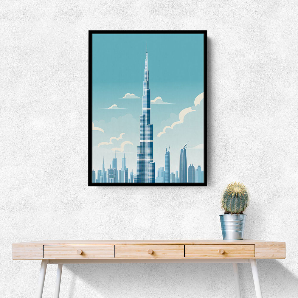 Burj Khalifa Blue Skys