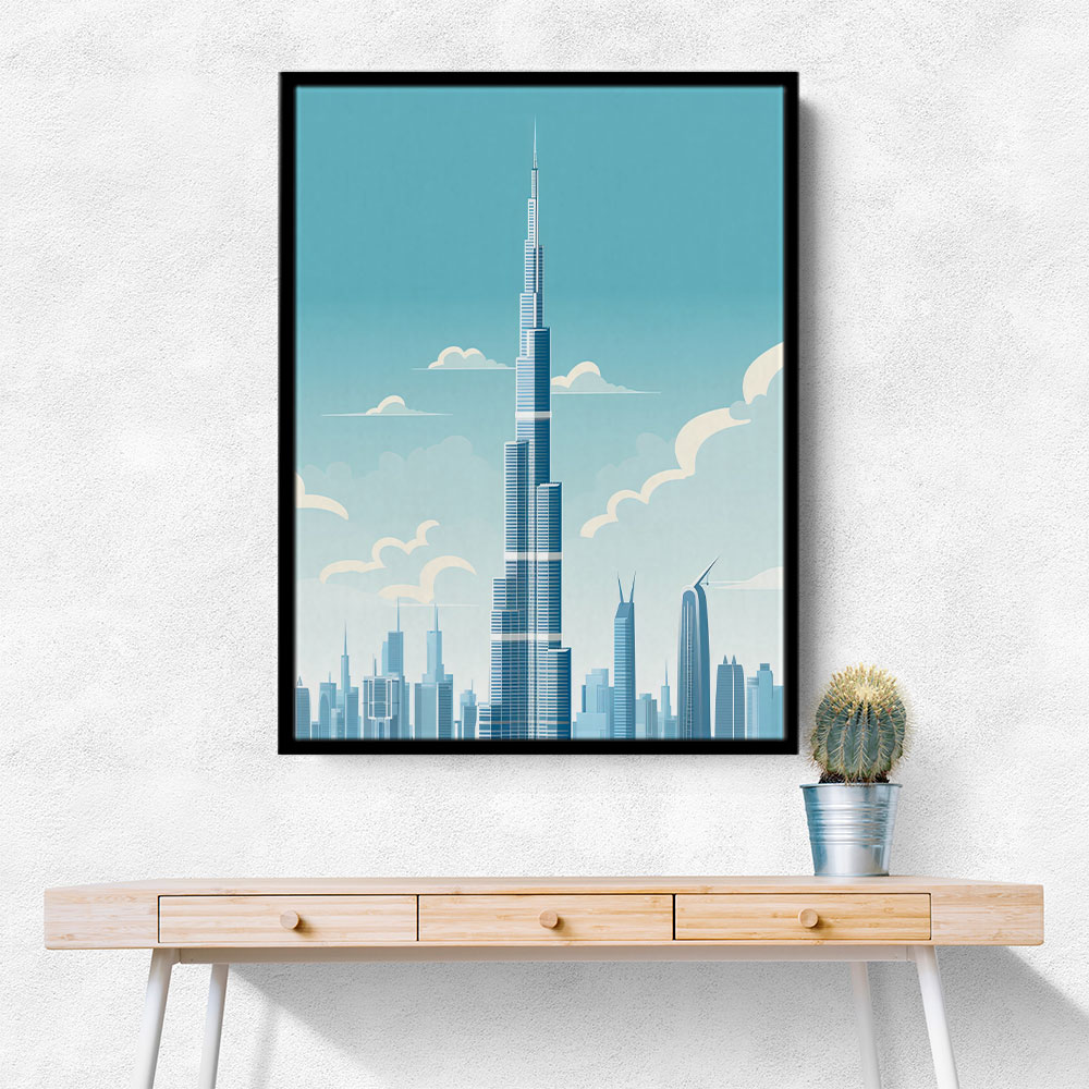 Burj Khalifa Blue Skys