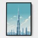 Burj Khalifa Blue Skys