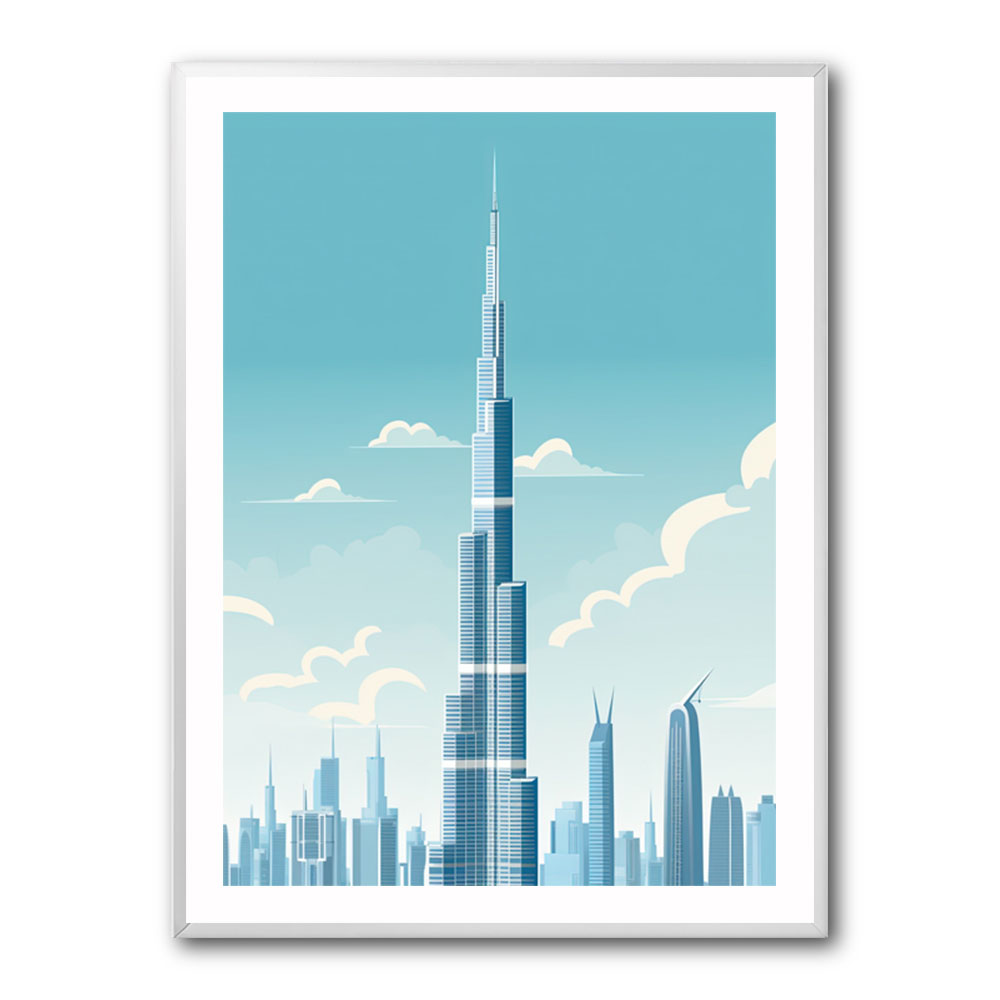 Burj Khalifa Blue Skys