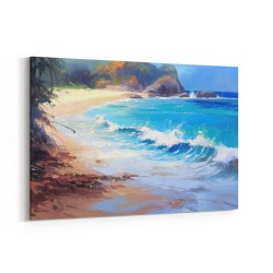 Beach Landscape 4 In Acrylic Style