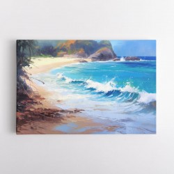 Beach Landscape 4 In Acrylic Style