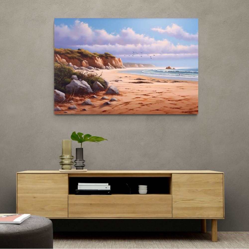 Beach Landscape 3 In Acrylic Style Beach Landscape 3 In Acrylic Style
