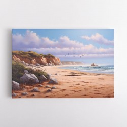 Beach Landscape 3 In Acrylic Style