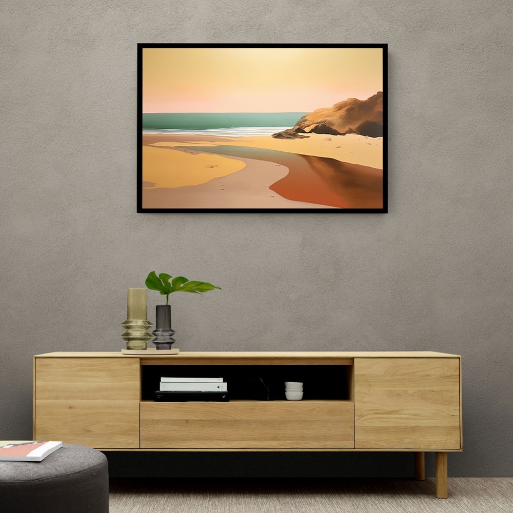 Beach Landscape In Saville Style Beach Landscape In Saville Style