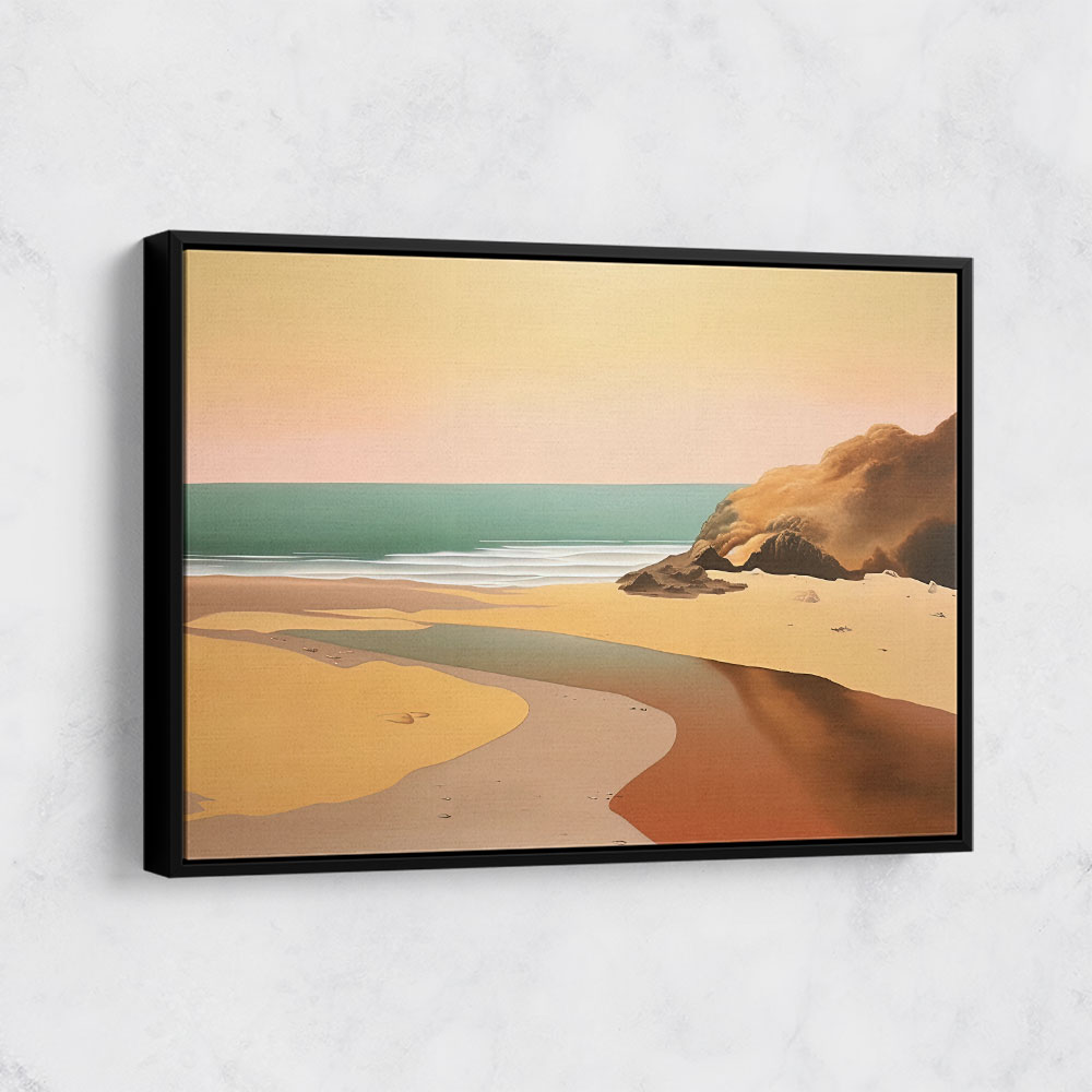 Beach Landscape In Saville Style