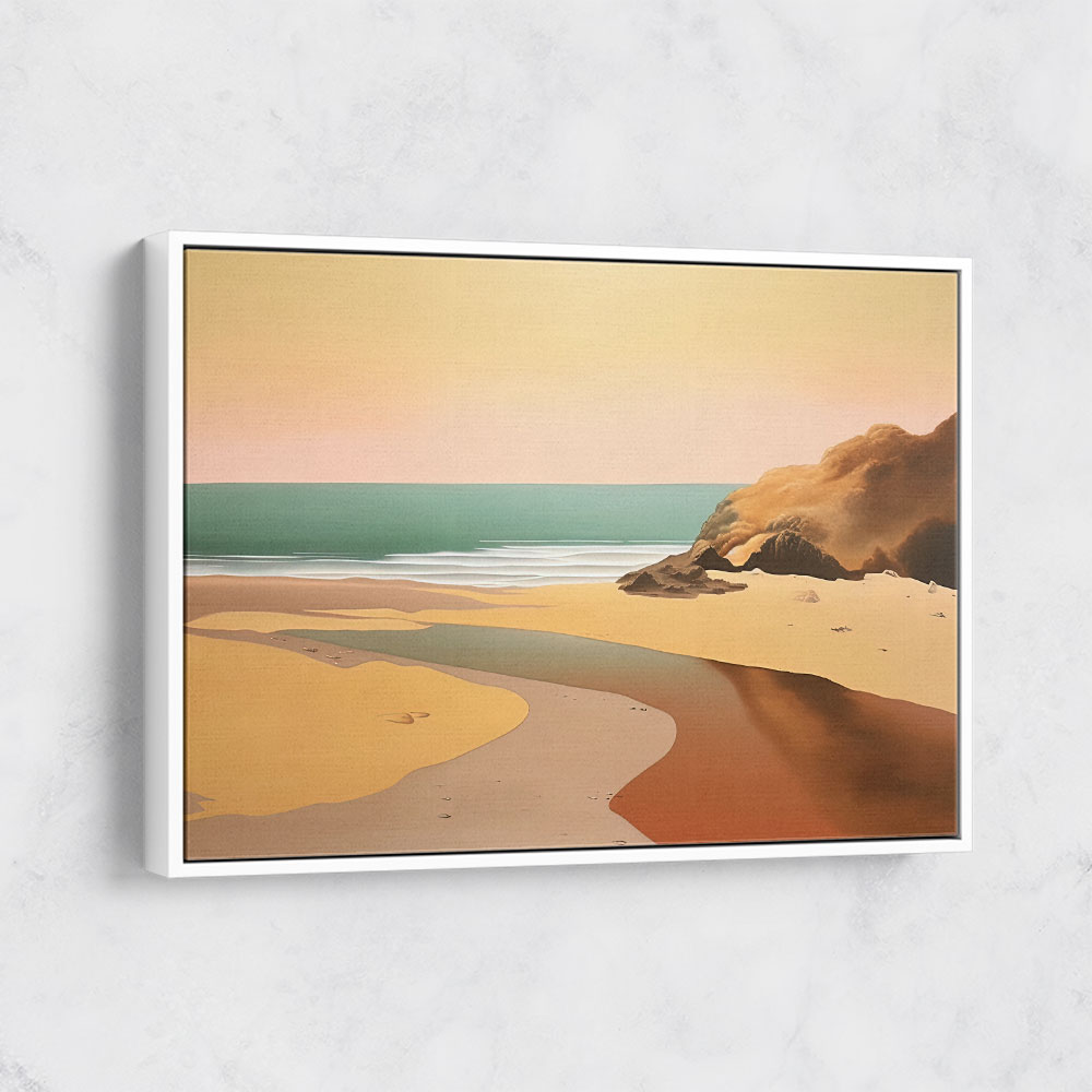 Beach Landscape In Saville Style