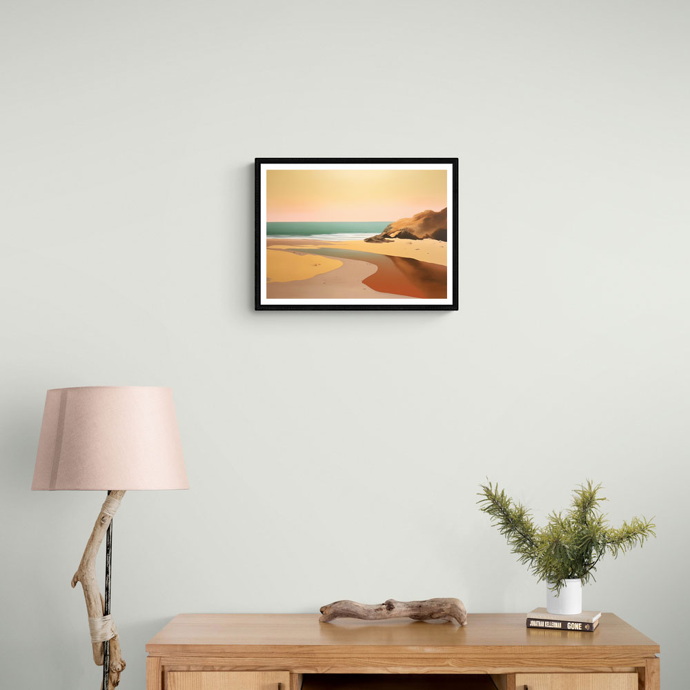 Beach Landscape In Saville Style Beach Landscape In Saville Style